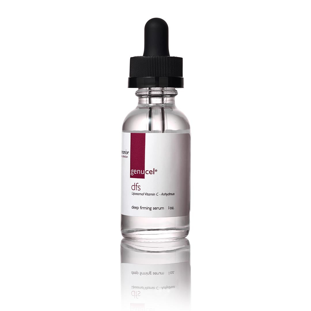 A skincare product from Genucel Skin Care. This product is named Genucel Deep Firming Serum.